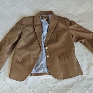 J. Crew Brown Blazer with Gold Buttons